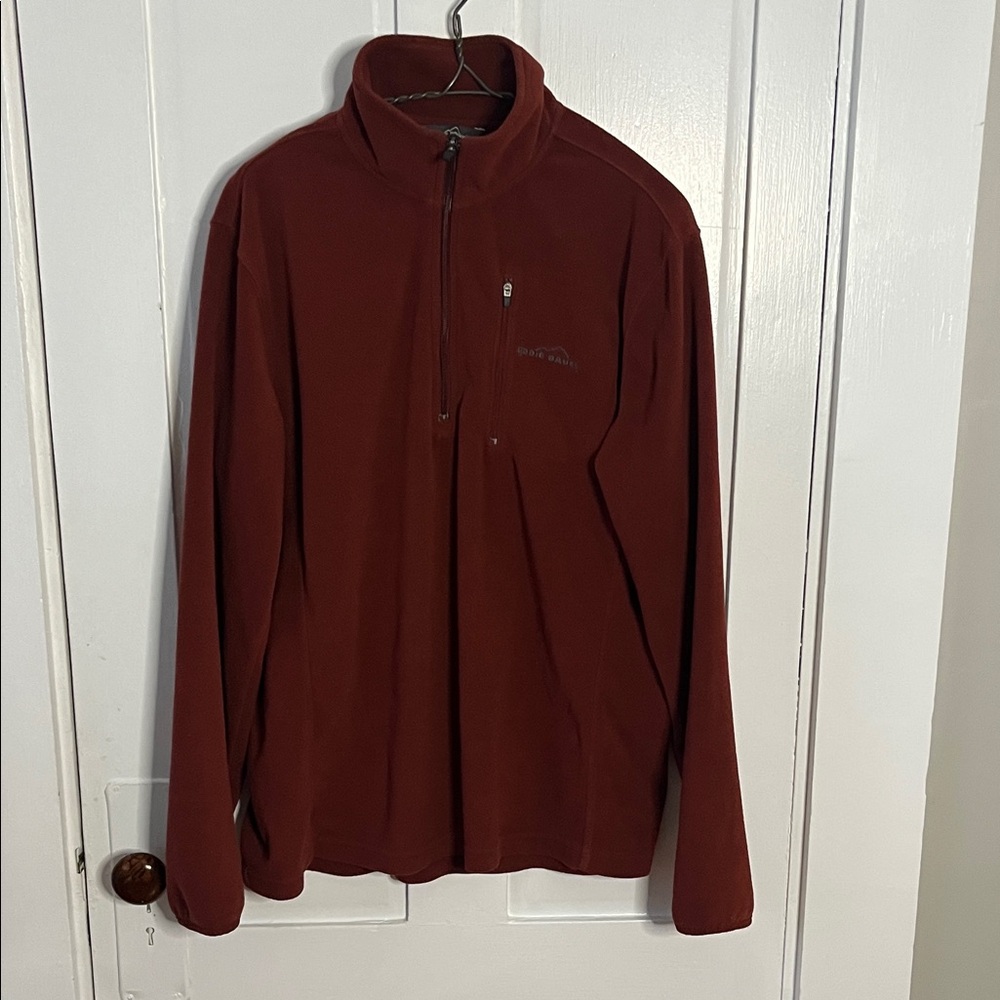 Eddie Bauer fleece half zipper large spring